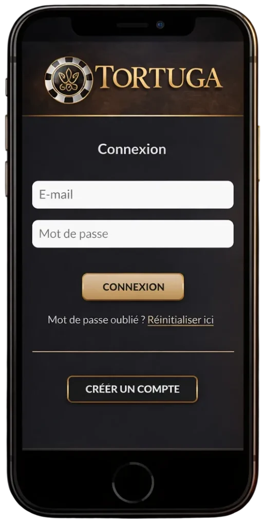 Accès mobile au Tortuga Сasino